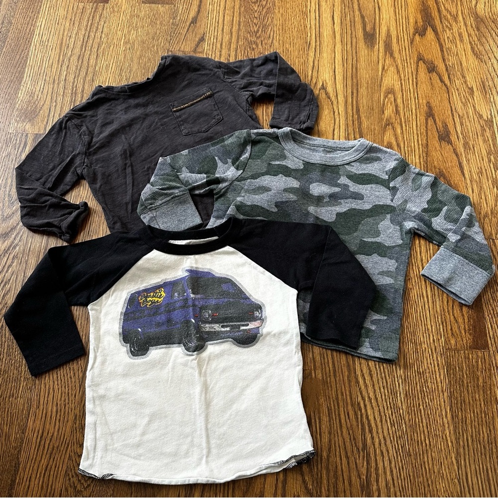 Toddler Boy Long Sleeve Shirt Bundle, size 12-18M